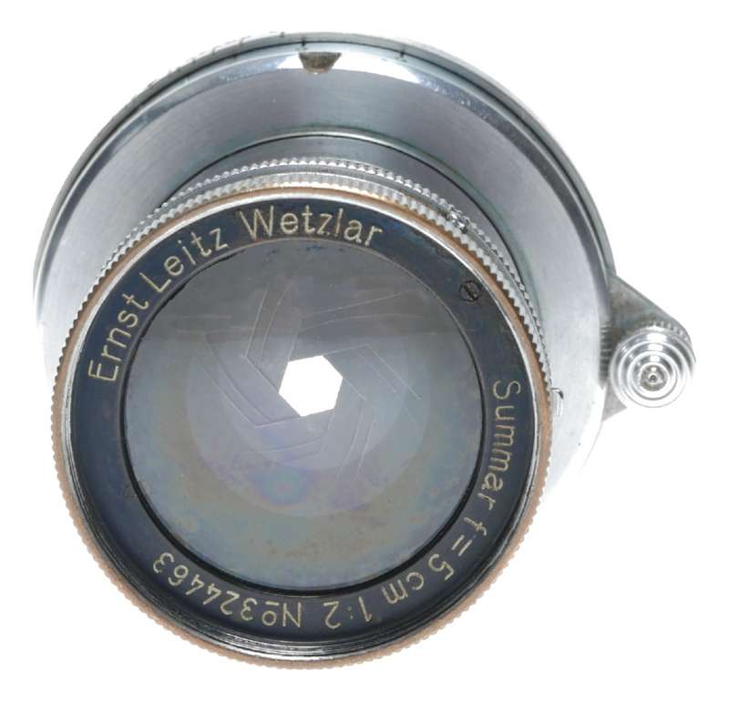Leica III Leitz Summar f=5cm 1:2 LTM 2/50 coated rangefinder camera lens f2