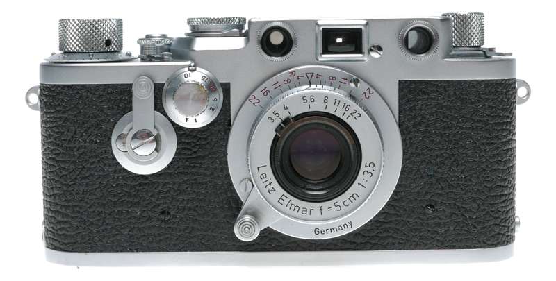 Leica IIF self timer red dial camera Elmar 3.5/5cm red scale lens red box rare