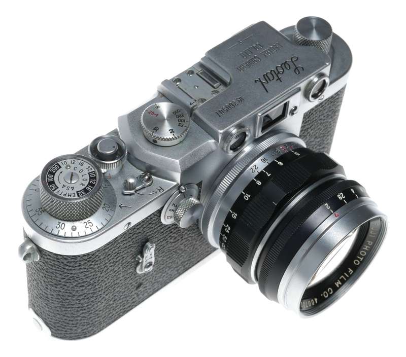 Leotax Rangefinder film camera M39 Fujinon L 1:2 f=5cm fuji foto f2 50 mm