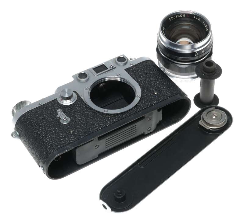 Leotax Rangefinder film camera M39 Fujinon L 1:2 f=5cm fuji foto f2 50 mm