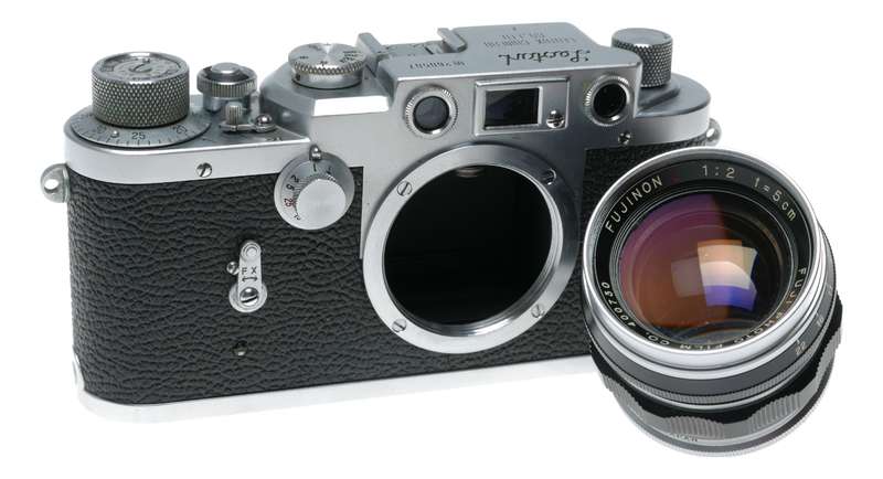 Leotax Rangefinder film camera M39 Fujinon L 1:2 f=5cm fuji foto f2 50 mm