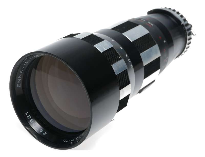 Tele-Ennalyt 1:4.5/400 mm vintage film camera lens case hood and caps