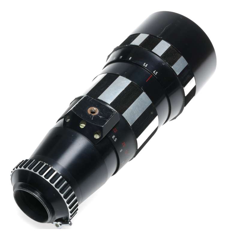 Tele-Ennalyt 1:4.5/400 mm vintage film camera lens case hood and caps