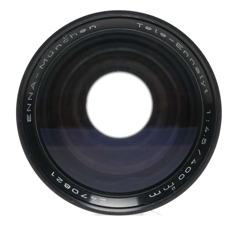 Tele-Ennalyt 1:4.5/400 mm vintage film camera lens case hood and caps
