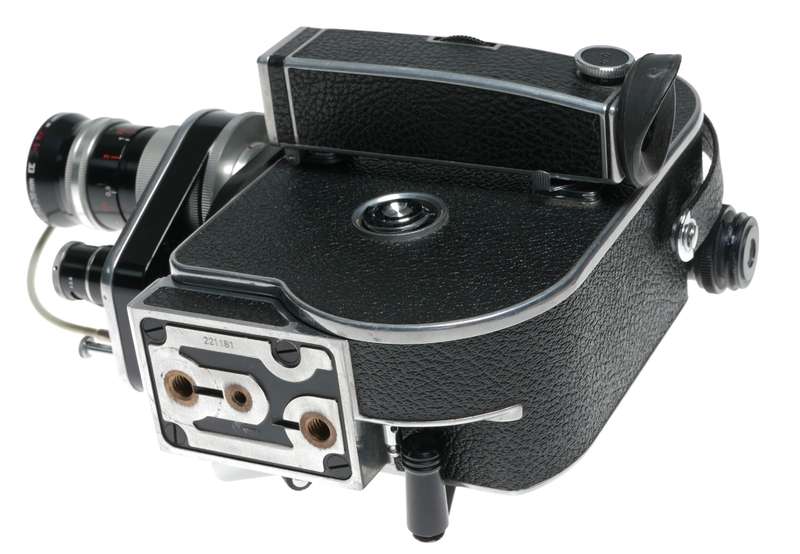 Bolex H8RX Reflex 8mm vintage film movie camera Switar Zoom lens grip set