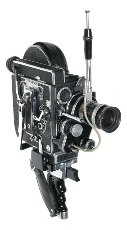 Bolex H8RX Reflex 8mm vintage film movie camera Switar Zoom lens grip set