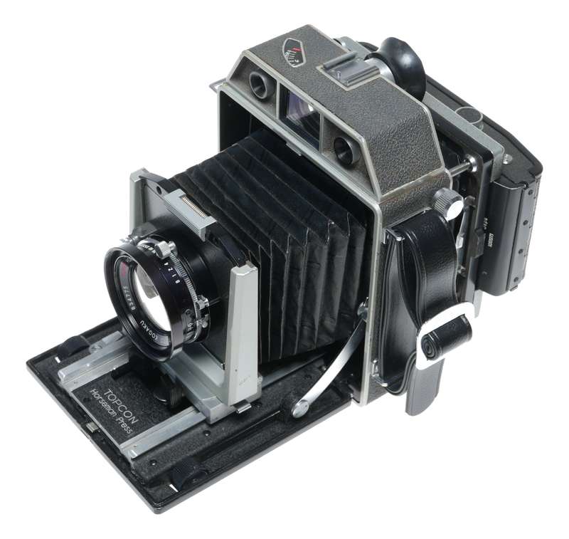 Horseman wide angle folding field rangefinder camera 4.5 f=105 mm backs set