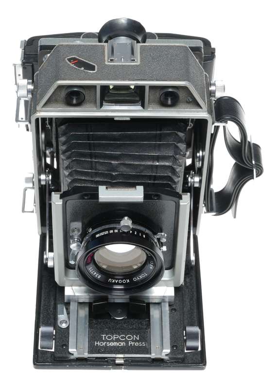 Horseman wide angle folding field rangefinder camera 4.5 f=105 mm backs set