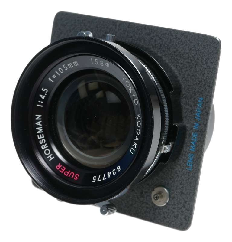 Horseman wide angle folding field rangefinder camera 4.5 f=105 mm backs set