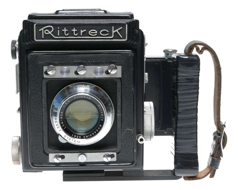 Rittreck 6x9 vintage film camera Luminon 3.5 f=10.5cm and 4.5/18cm lenses