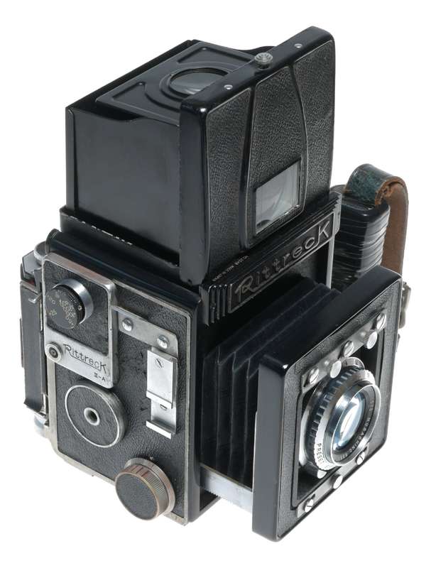 Rittreck 6x9 vintage film camera Luminon 3.5 f=10.5cm and 4.5/18cm lenses