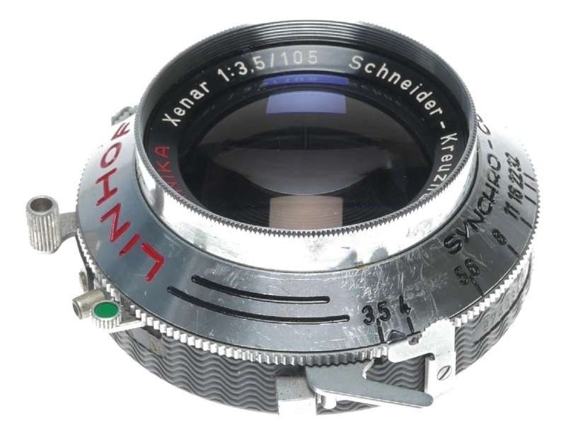Linhof Technika Schneider lens Xenar 3.5/105 large format coated optics