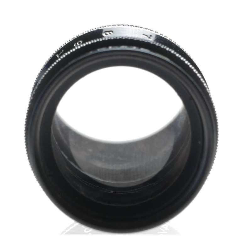 TELATE f4.5 C-Mount 4 inch B H Co. black paint Yellow dot lens 4.5/100mm