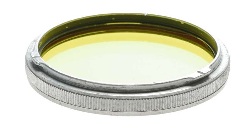 Rolleiflex Gelb-Mittel 38 Rollei Yellow filter Large diameter with pouch