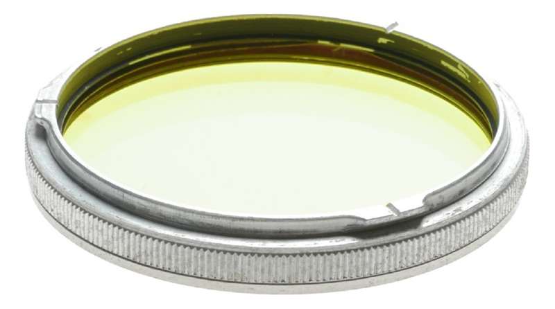 Rolleiflex Gelb-Mittel 38 Rollei Yellow filter Large diameter with pouch