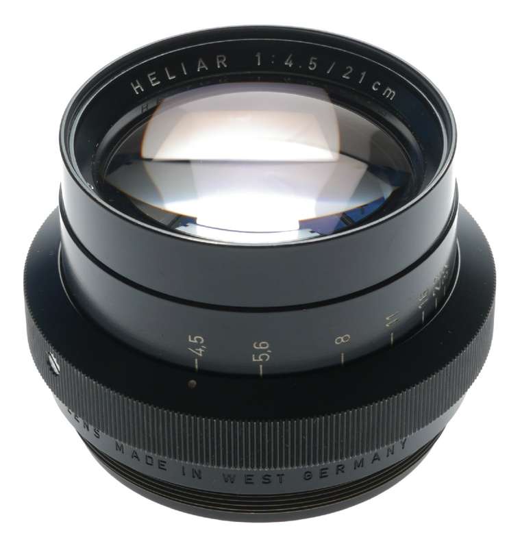 Heliar 1:4.5/21cm Voigtlander Large format lens f4.5 f=210 mm Excellent