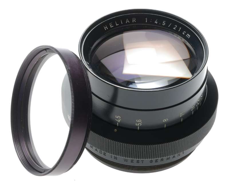 Heliar 1:4.5/21cm Voigtlander Large format lens f4.5 f=210 mm Excellent