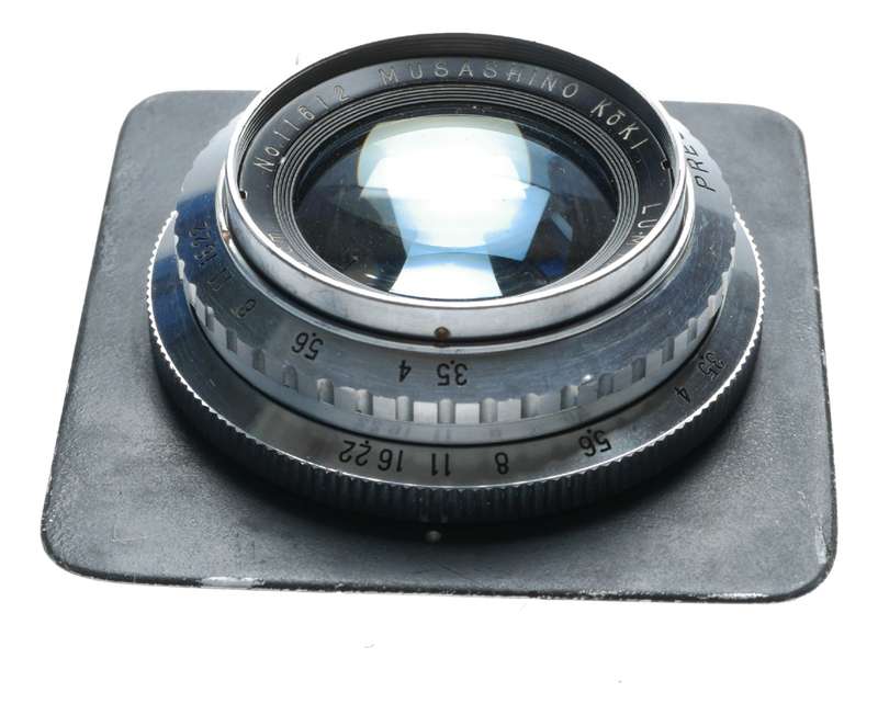 Luminon 1:3.5 f=105mm Rittreck medium format camera lens and accessories