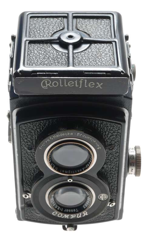 Rolleiflex TLR Tessar 3.5 f=7,5cm Vintage classic 120 medium format film camera