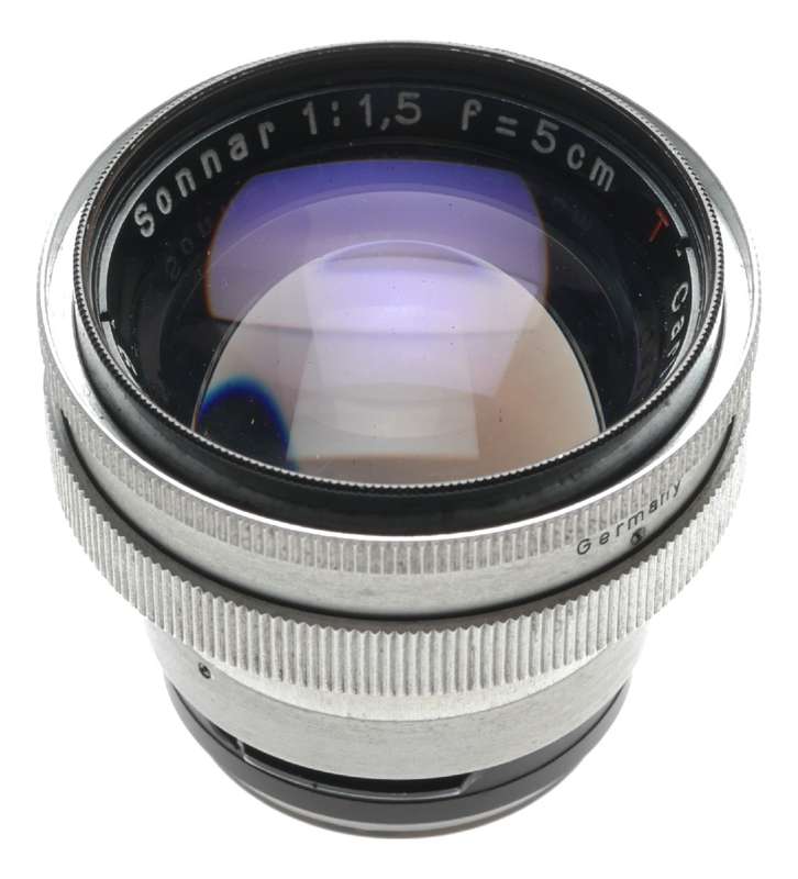 Sonnar 1.5 f=5 cm T Contax RF 35mm vintage film camera 1.5/50 mm lens