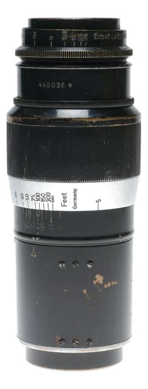 Leica Black paint Hektor f=13.5cm 1:4,5cm * serial number rare 4.5/135mm