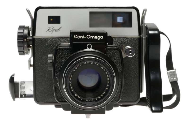 Koni-Omega Rapid Hexanon 3.5/90mm Medium format Black film f3.5 f=90mm lens