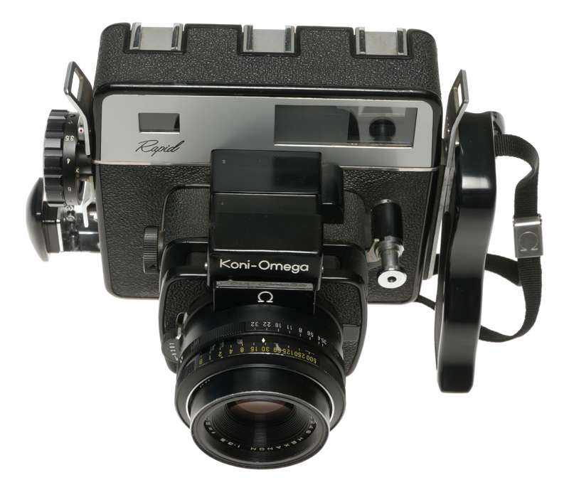 Koni-Omega Rapid Hexanon 3.5/90mm Medium format Black film f3.5 f=90mm lens