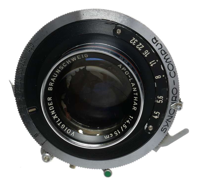 Apo-Lanthar 1:4.5/15 cm Voigtlander 4.5/150mm rare medium format lens