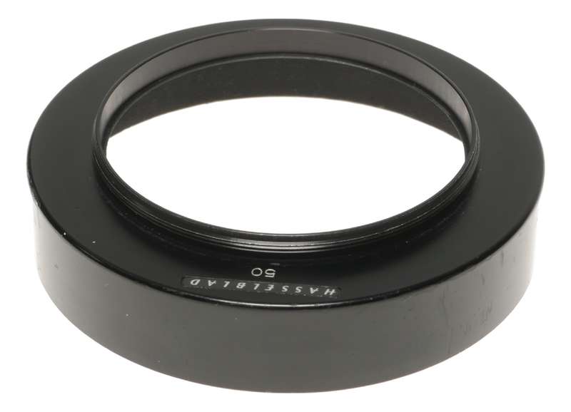 Hasselblad 50 black lens hood square lens shade original first f=50mm wide angle
