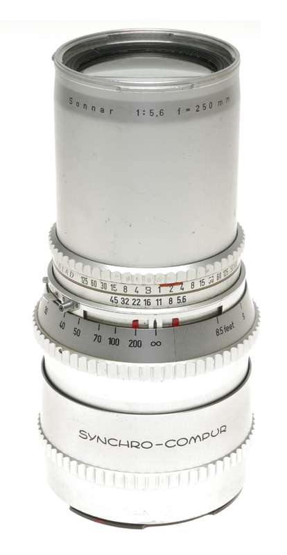 Sonnar Hasselblad 1:5.6/250 mm chrome V series 500 CM camera lens