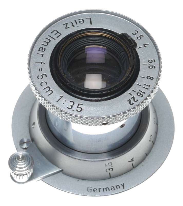 Leica IIf Vintage film camera Elmar 3.5/50 mm Collapsible red scale lens