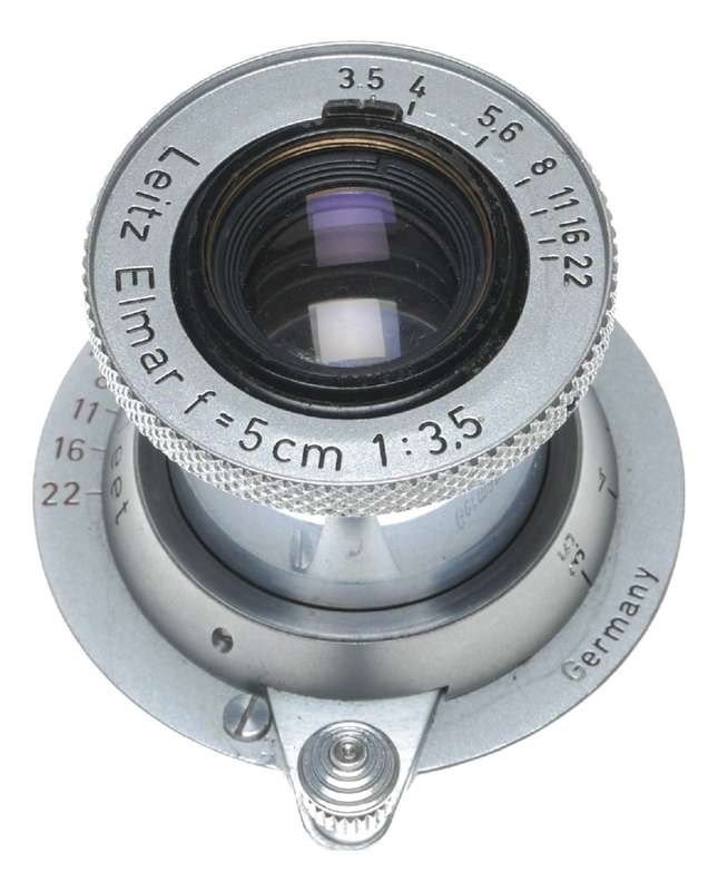 Leica IIf Vintage film camera Elmar 3.5/50 mm Collapsible red scale lens
