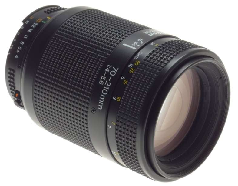 NIKKOR NIKON CAMERA ZOOM LENS 1:4-5.6 f=70-210mm AF EXCELLENT CONDITION CAPS