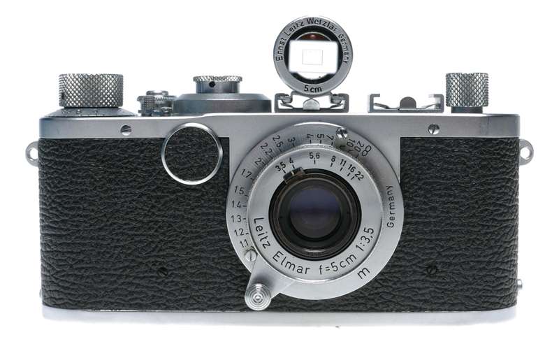Leica LTM If 35mm film camera Elmar 3.5/50mm lens Brightline viewfinder