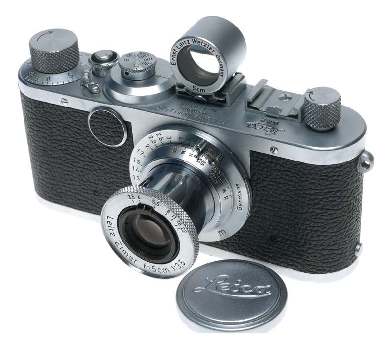 Leica LTM If 35mm film camera Elmar 3.5/50mm lens Brightline viewfinder