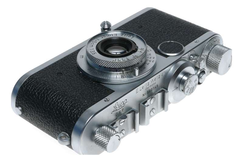 Leica LTM If 35mm film camera Elmar 3.5/50mm lens Brightline viewfinder