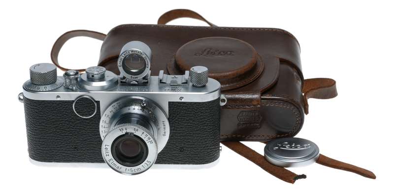 Leica LTM If 35mm film camera Elmar 3.5/50mm lens Brightline viewfinder