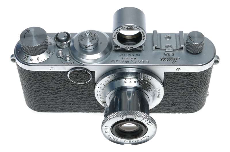 Leica LTM If 35mm film camera Elmar 3.5/50mm lens Brightline viewfinder