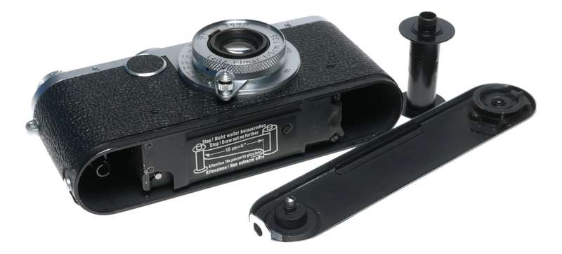 Leica LTM If 35mm film camera Elmar 3.5/50mm lens Brightline viewfinder