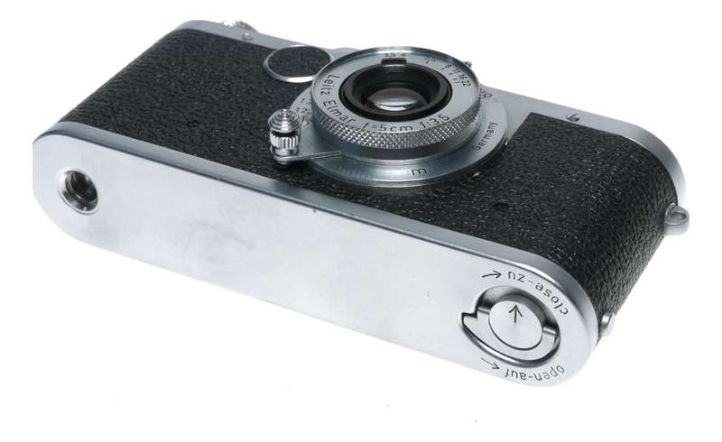 Leica LTM If 35mm film camera Elmar 3.5/50mm lens Brightline viewfinder