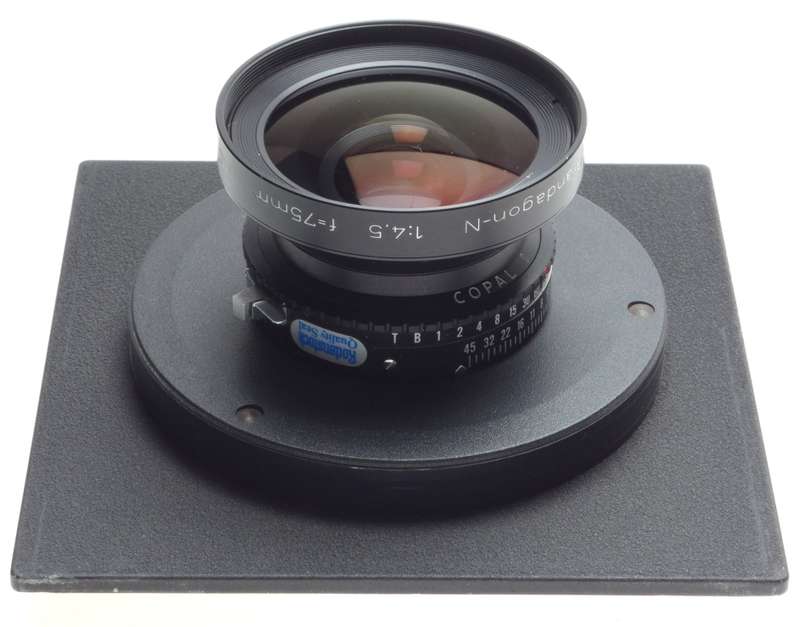 GRANDAGON-N 4.5/75mm Rodenstock lens SINAR F 4x5 large format camera f=75mm XTRA