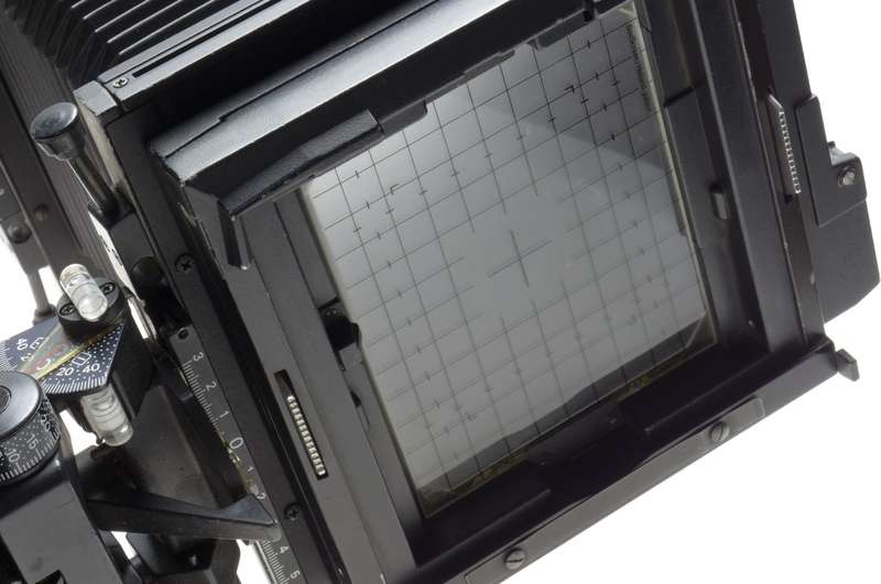 Black 4x5 SINAR F Large format camera black body polaroid back film insert clean