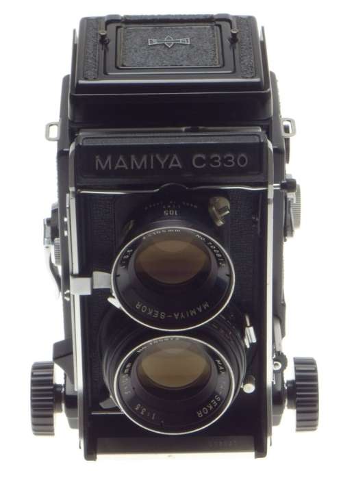 MAMIYA C330 PROFFESSIONAL 6x6 BLUE 3.5/105mm SEKOR LENS TLR MEDIUM FORMAT CAMERA
