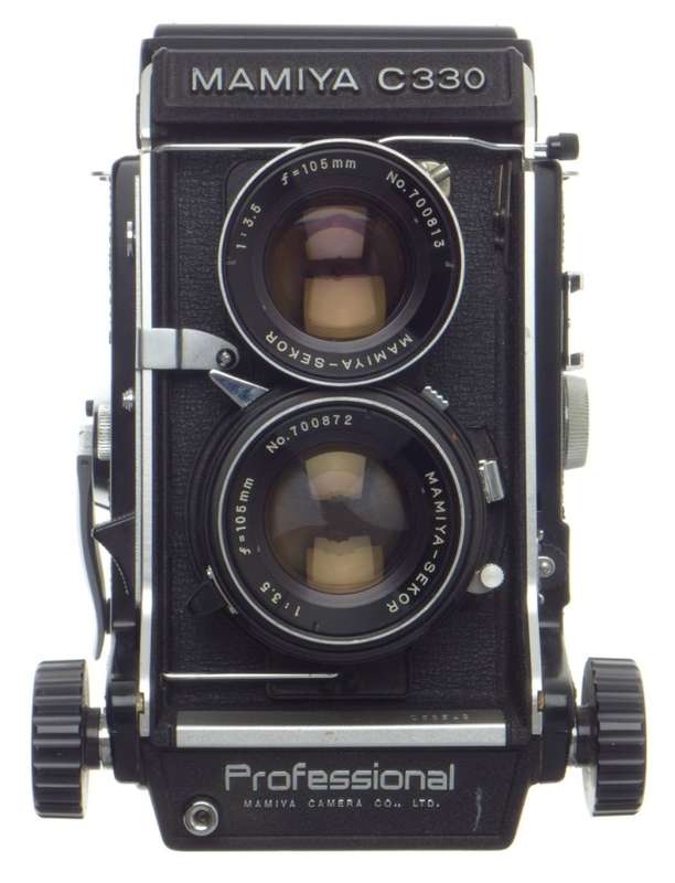 MAMIYA C330 PROFFESSIONAL 6x6 BLUE 3.5/105mm SEKOR LENS TLR MEDIUM FORMAT CAMERA