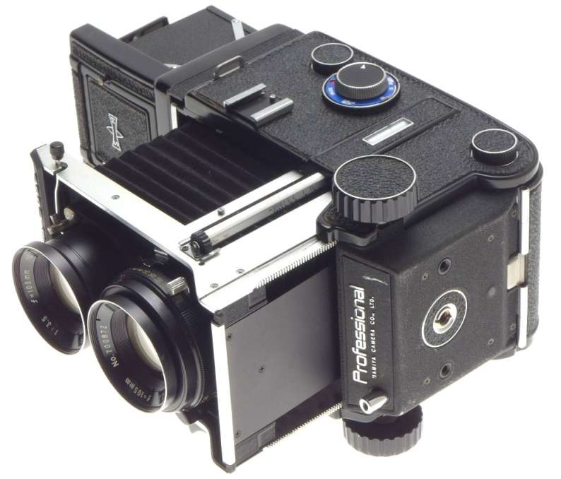 MAMIYA C330 PROFFESSIONAL 6x6 BLUE 3.5/105mm SEKOR LENS TLR MEDIUM FORMAT CAMERA