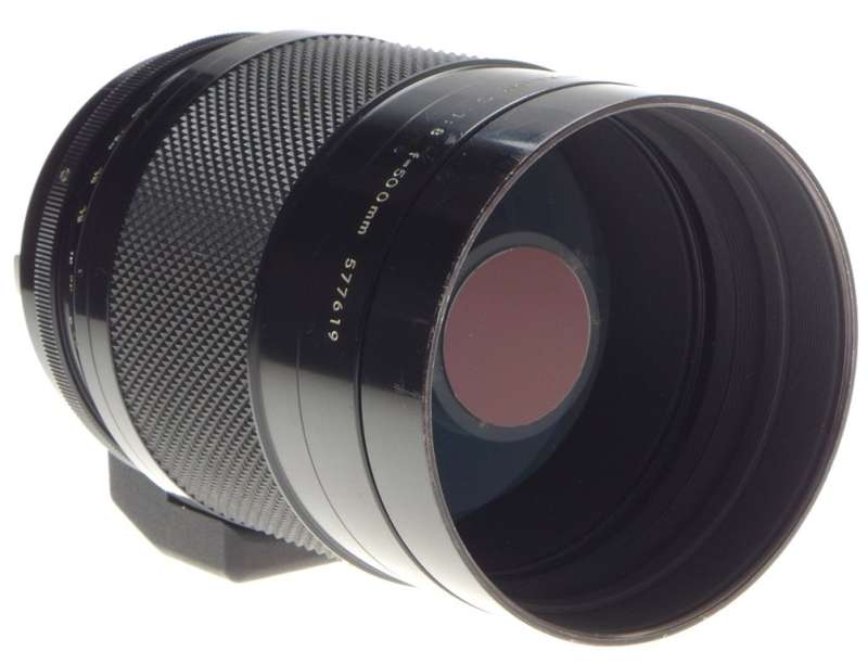 USED NIKON REFLEX-NIKKOR C 1:8 f=500mm MIRROR AI CAMERA LENS SLR 35mm HOOD CAPS
