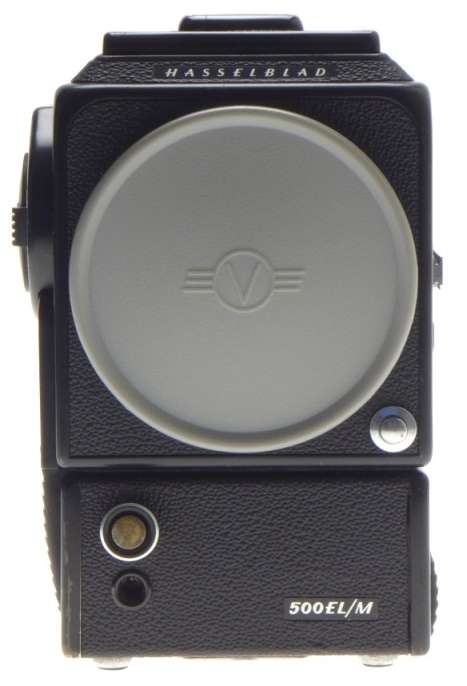 HASSELBLAD 500 EL/M CAMERA BODY WITH WAIST LEVEL FINDER BATTERY CONVERSION DONE