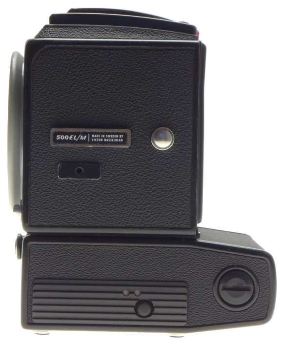 HASSELBLAD 500 EL/M CAMERA BODY WITH WAIST LEVEL FINDER BATTERY CONVERSION DONE