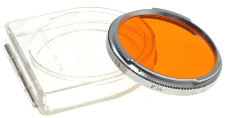 ZEISS IKON 3x CONTAREX -1.5 ORANGE 0 VINTAGE SLR CAMERA LENS 314 FILTER B56 CASE