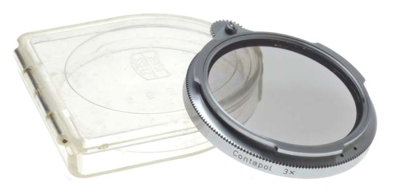 Contapol 3x ZEISS Ikon CONTAREX Classic camera lens polarizing filter b56 cased